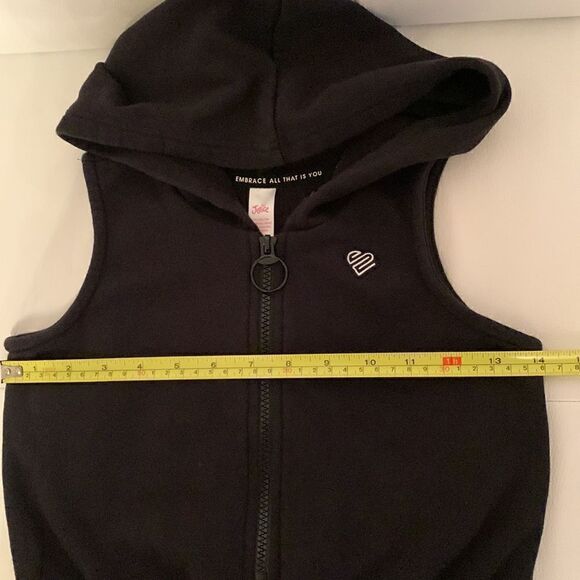 Justice Zip Up Hooded Sweatsuit Jumpsuit Girls Size 10 - Picture 4 of 14